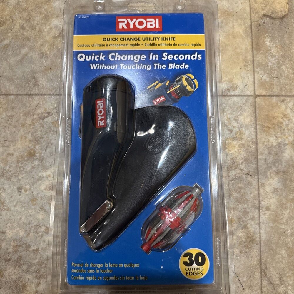 Ryobi Quick Change Utility Knife 30 Blades